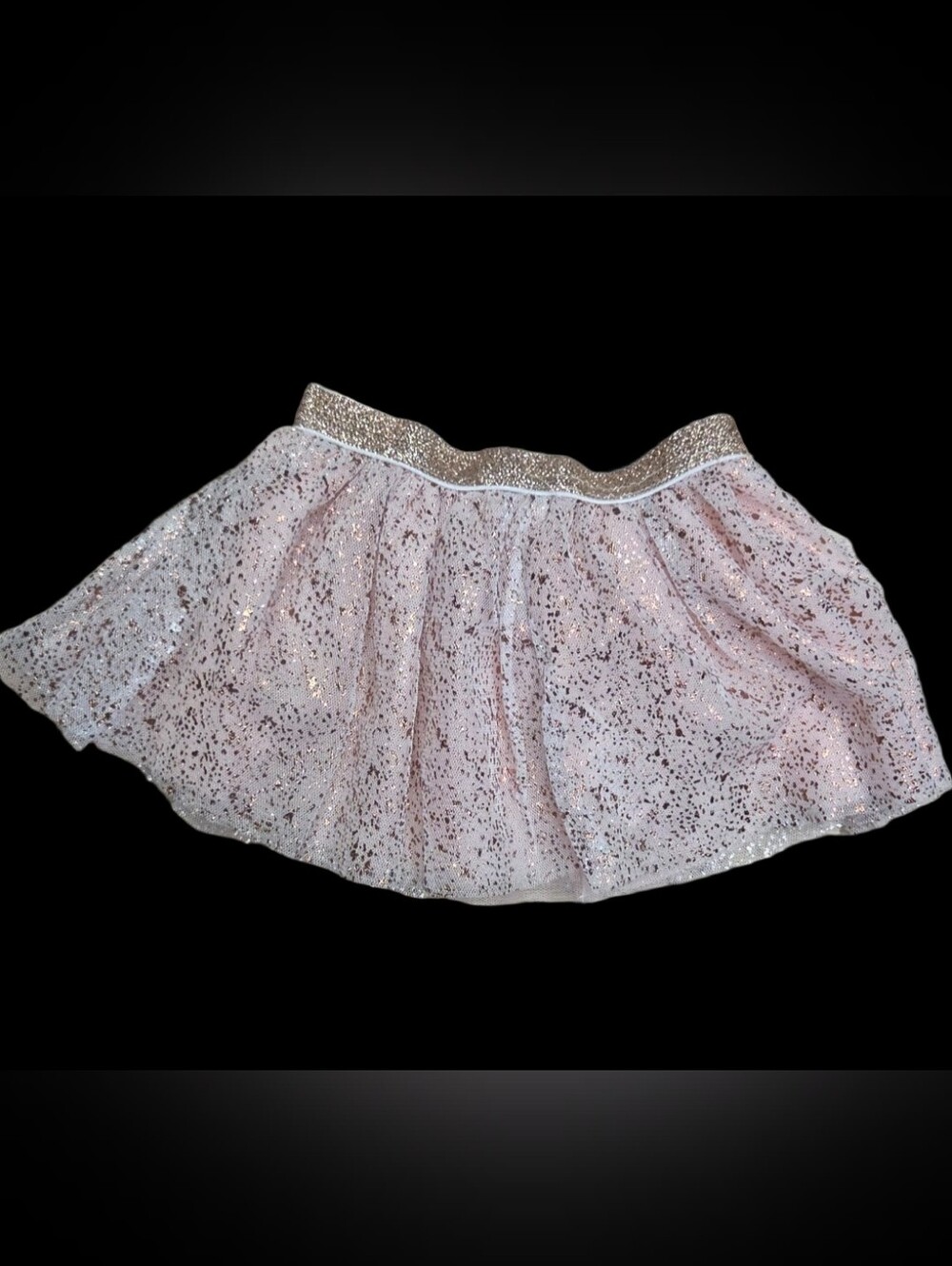 Baby Starters Sparkle Tulle Pink Skirt with Metallic Waistband 6 Months